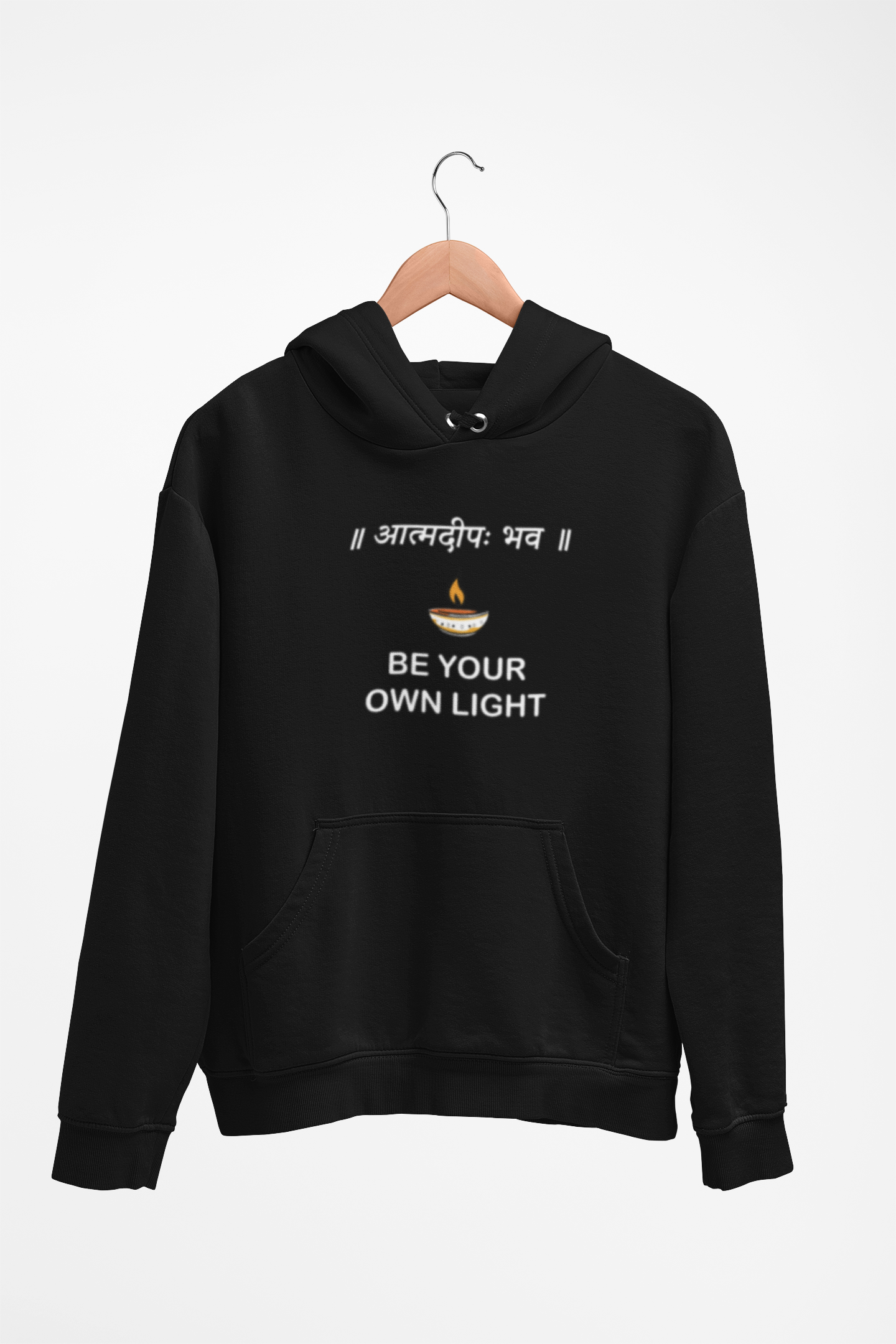 BE YOUR OWN LIGHT SANATANI UNISEX HOODED SWEATSHIRT