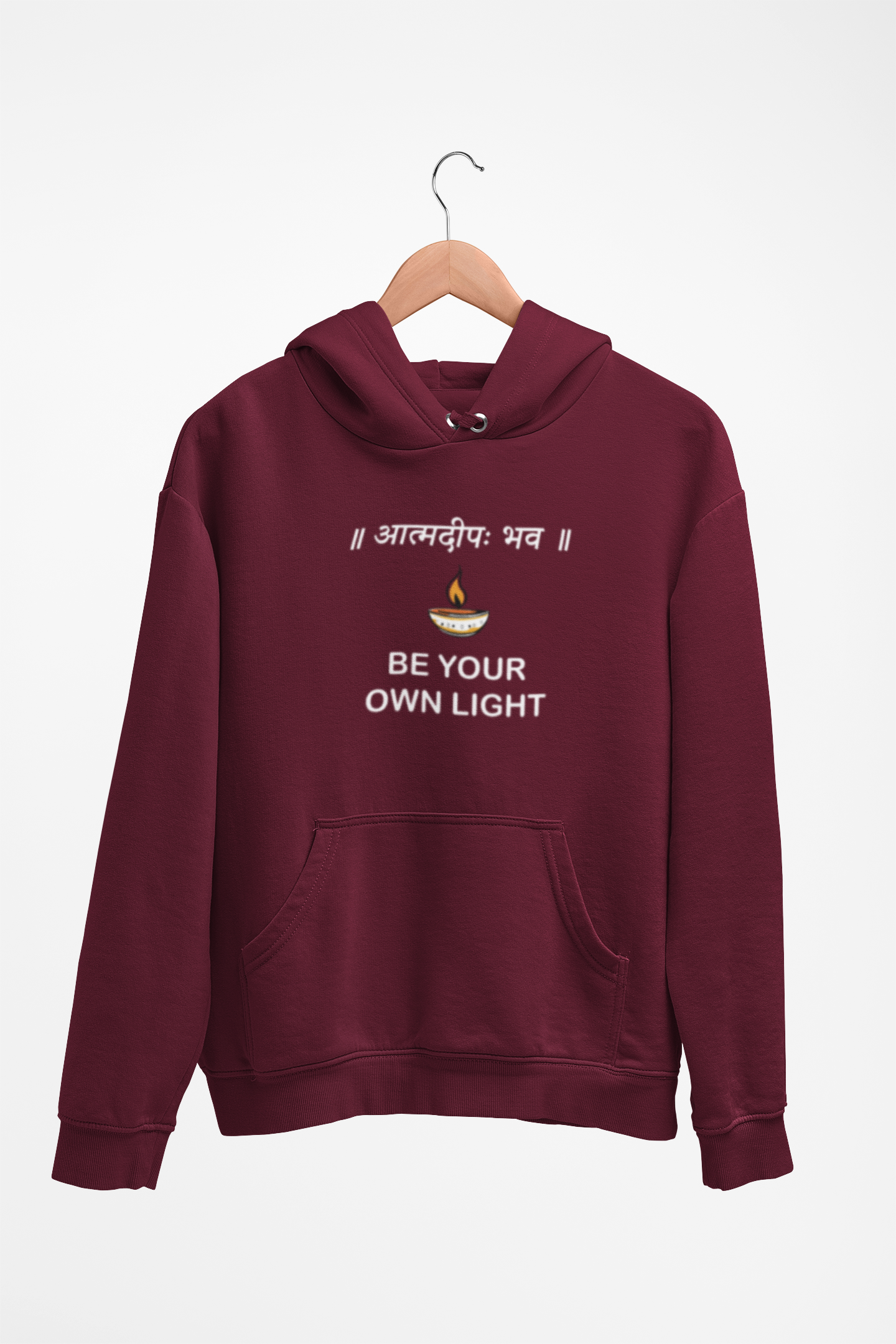 BE YOUR OWN LIGHT SANATANI UNISEX HOODED SWEATSHIRT